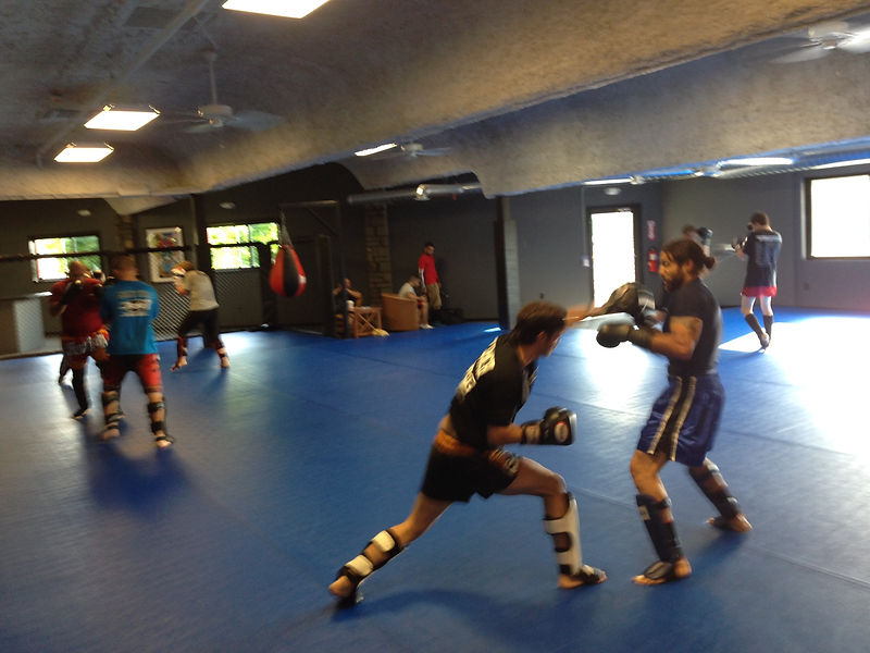 Muay Thai sparring class